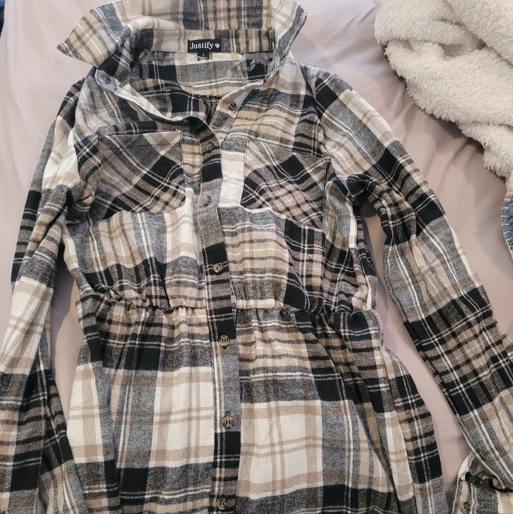 Flannel dress. Size small